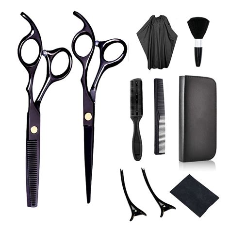 10 Pcs Hair Cutting Scissors Set Professional Haircut Scissors Kit For