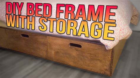 How to make a simple picture frame using a tablesaw. Build a queen bed frame with a lot of storage - YouTube