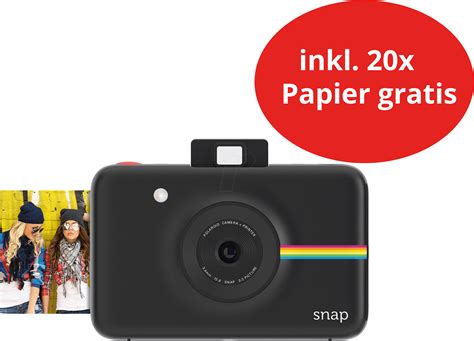 Instant Digital Camera Black Polaroid Polsp01b Polaroid Snap Clipart