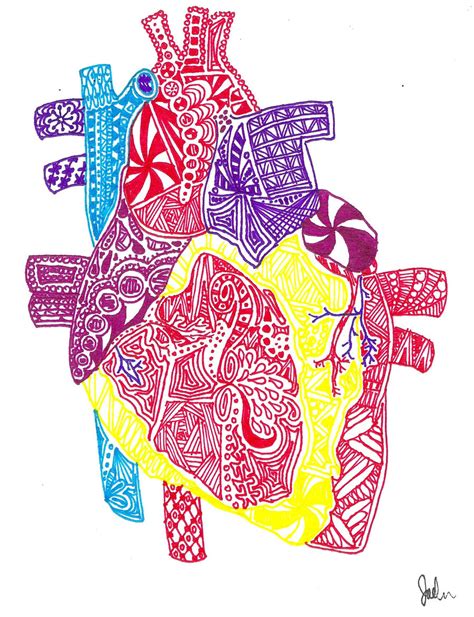 Zentangle Heart By Imprensibilis On Deviantart