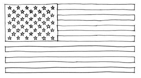 American Flag Line Art Illustrations Royalty Free Vector Graphics