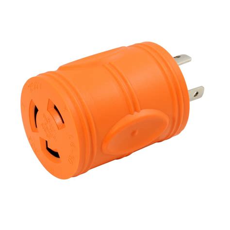 Ac Works Plug Adapter L6 20p 20 Amp 250 Volt Male Plug To L6 30r 30 Amp