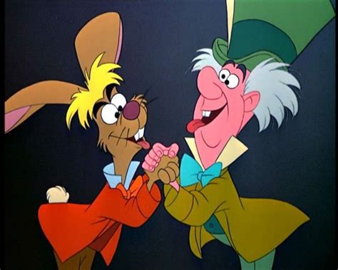 Alice In Wonderland The March Hare And The Mad Hatter 1951 Disney Alice Disney Art Mad Hatter