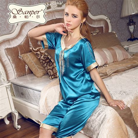 Sang Paer Two Piece Silk Pajamas Women S Summer 100 A Genuine Silk