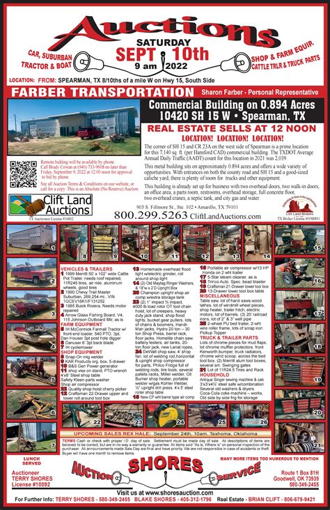 FARBER TRANSPORTATION | Shores Auction Service