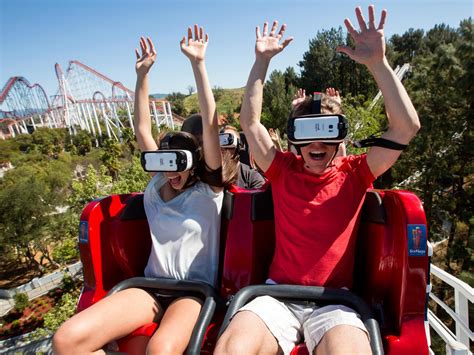 On Six Flags Virtual Reality Coaster The Ride Is Just Half The Thrill Kuow News And Information