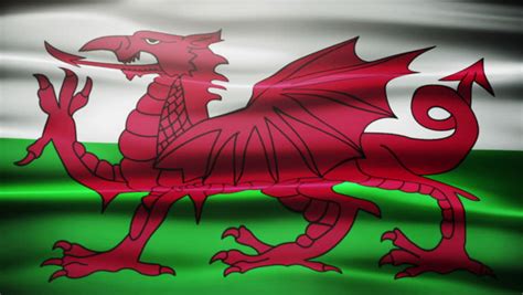 Any flag with pole sleeve & fringe is finished with lined pole sleeves, leather motto: Welsh Flag Of Wales On Flagpole In Wind. Stock Footage Video 3166612 | Shutterstock