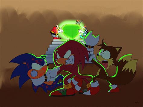 Sonic Vs Knuckles Aosth By Howteyoarts On Deviantart