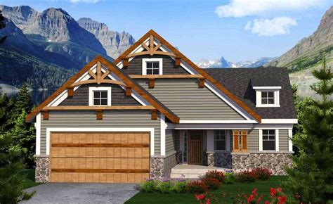 Plan Ah 89958 1 2 One Story 2 Bedroom Country House Plan With Walkout