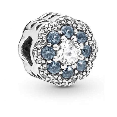 Pandora Blue Sparkle Flower Charm Jewellery From Francis And Gaye