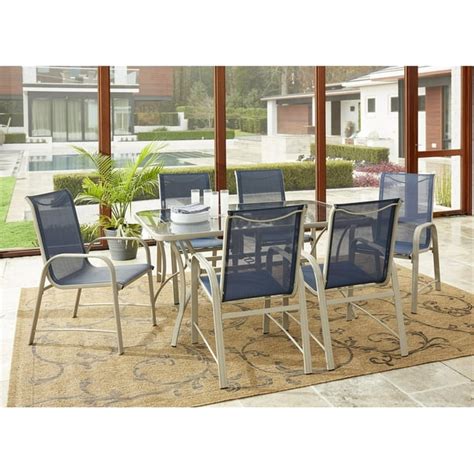 Cosco Outdoor Living 7 Piece Paloma Patio Tempered Glass Table Top