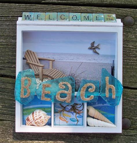 A diy shadow box is the perfect way to cherish your personal trinkets and preserve your favorite memories. teresa jaye is here to play! | Beach shadow boxes, Diy ...