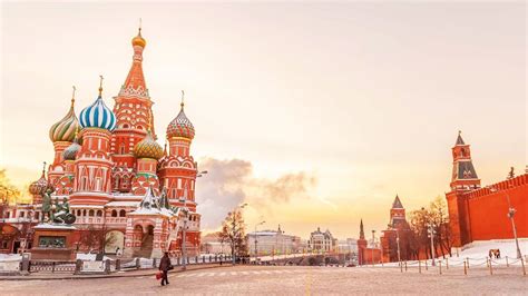 Basilique Place Rouge Moscou La Place Rouge Avec Le Kremlin Et La