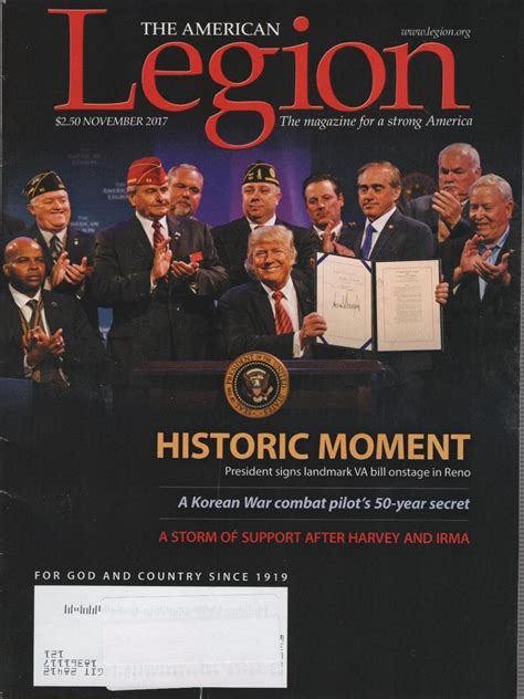 The American Legion Magazine November 2017 Historic Moment Landmark