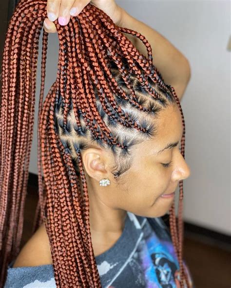 Knotless box braids are quite well known african american styling choices that the medium length is ideal for this kind of hairstyle. Pin by Nia B on Hair it is | Braids hairstyles pictures ...