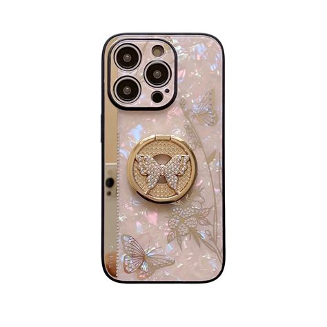 Allytech Iphone 12 Pro Max Case Glitter Butterfly Design Shockproof
