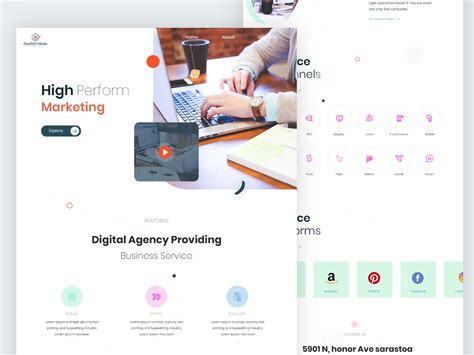 Advertising Agency Web Landing Page Design By Sanoj Dilshan On Dribbble