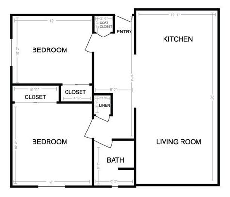 Cool Floor Plans For Small 2 Bedroom Houses New Home Plans Design