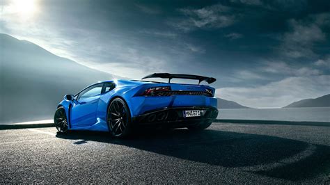 Blue Lamborghini Huracan N Largo Sport Car Hd Cars Wallpapers Hd
