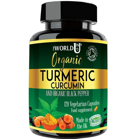 Organic Turmeric Curcumin And Organic Black Pepper Capsules Etsy