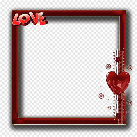 Love Frame Heart Couple Photo Frame Png Pngegg