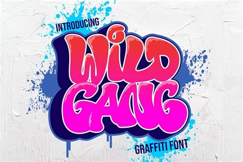 Wild Gang Thick Graffiti Font