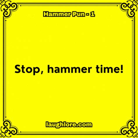 109 Hammer Puns Laugh Lore