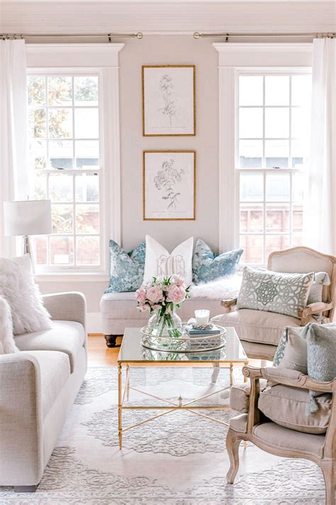 Transitional French Glam Contemporary Formal Living Glam Living Room