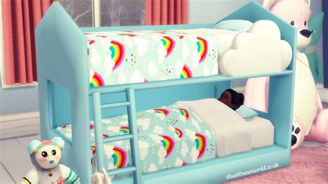 Sims 4 Custom Content Download Classic Toddler Bed B7a
