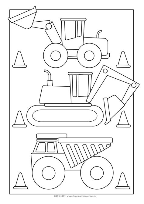 Discover this collection of unique construction coloring pages for kids, boys, and girls who love to build will love to finish this item from start to finish! Construction Themed Coloring Pages Free Sketch Coloring Page