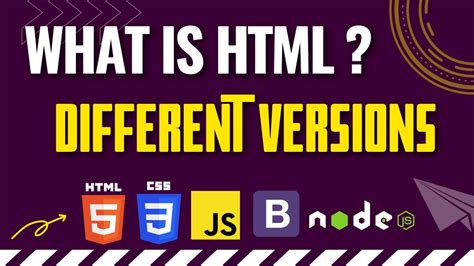 What Is Html What Are Different Versions Of Html Youtube