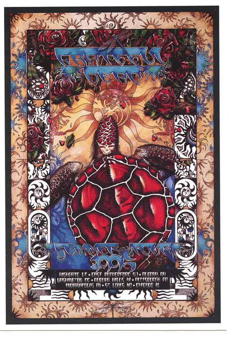 Grateful Dead Handbill 1995 Summer Tour Last Year Michael Everett