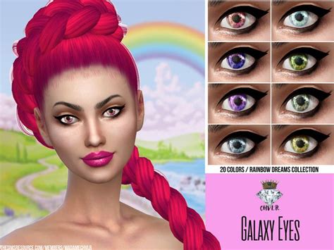 Galaxy Eyes In 20 Different Colors Found In Tsr Category Sims 4 Eye