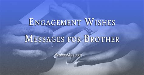 Engagement Wishes For Brother Congratulation Messages Wishesmsg