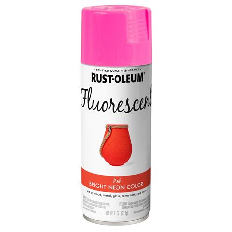 Rust Oleum Specialty 11 Oz Fluorescent Pink Spray Paint 6 Pack