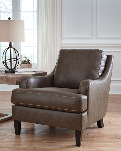 Tirolo Faux Leather Club Chair In Walnut Sofas And Sectionals