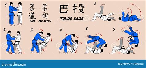 Judo Circle Throw Stock Vector Illustration Of Body 27359777