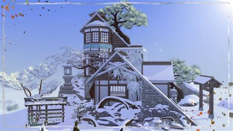 Mt Komorebi Peak The Sims 4 Snowy Escape Build Youtube