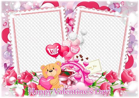Happy Valentines Day Photo Frame Template Psd Png