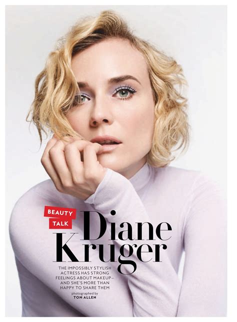 Ofertę kruger&matz tworzą marzenie i pasja. Diane Kruger - InStyle Magazine January 2019 Issue