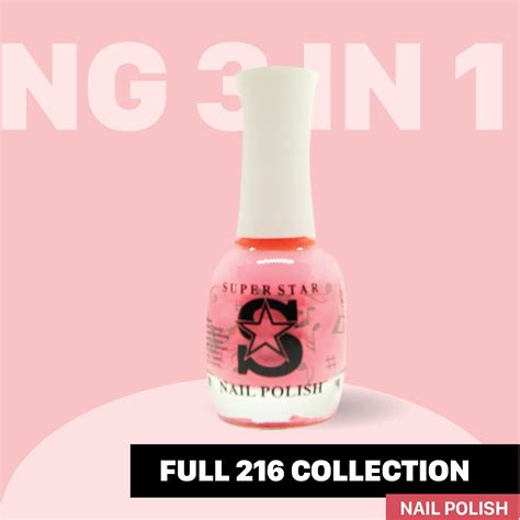 216 Collection Nail Polish Super Star Matching 3 In 1