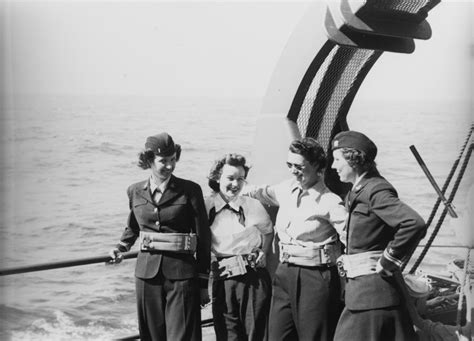 Waves Officers On Deck Of Hawaii Bound Ship Women Of World War Ii