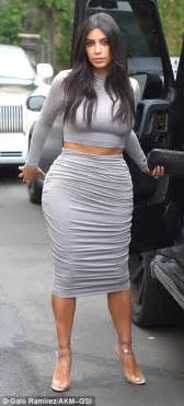 Kim Kardashian Looks Slimmer As She Poses In Her Closet As North Plays