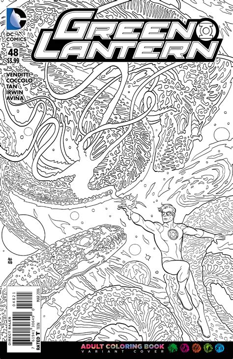 Try These Dc Adult Coloring Book Variant Covers Geekmom