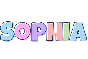 Names that go with sophia. Sophia Logo | Name Logo Generator - Candy, Pastel, Lager ...