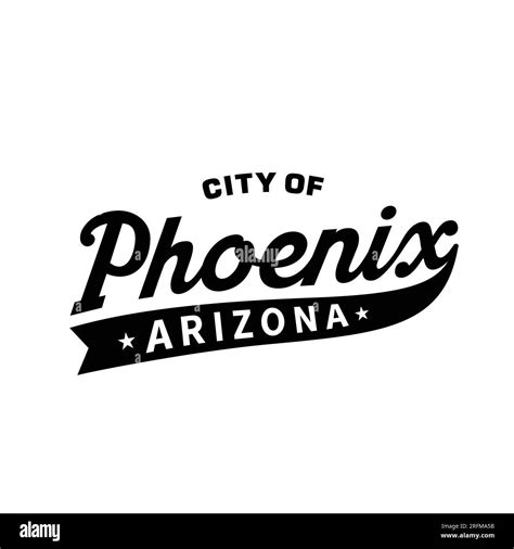 City Of Phoenix Lettering Design Phoenix Arizona Typography Design