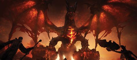 Res 3000x1325 Wow Deathwing Free World Of Warcraft Wallpaper