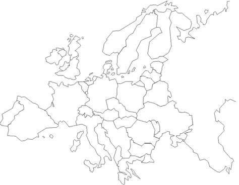 Continent Of Europe Sheet Coloring Pages