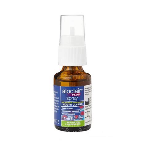 Free standard delivery order and collect. Aloclair Plus Mouth Ulcer Spray Fast Pain Relief and ...