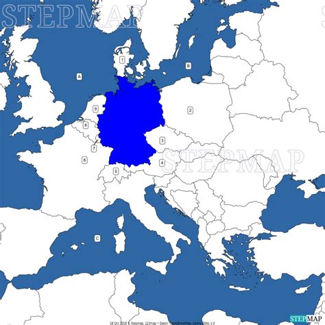 StepMap Europa Deutschland Landkarte für Europa